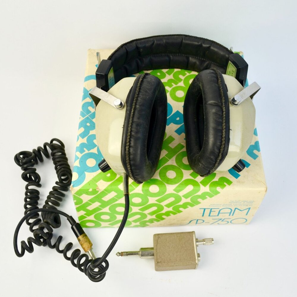 Vintage Team Stereo Phone SP-750 Headphones w/ Box